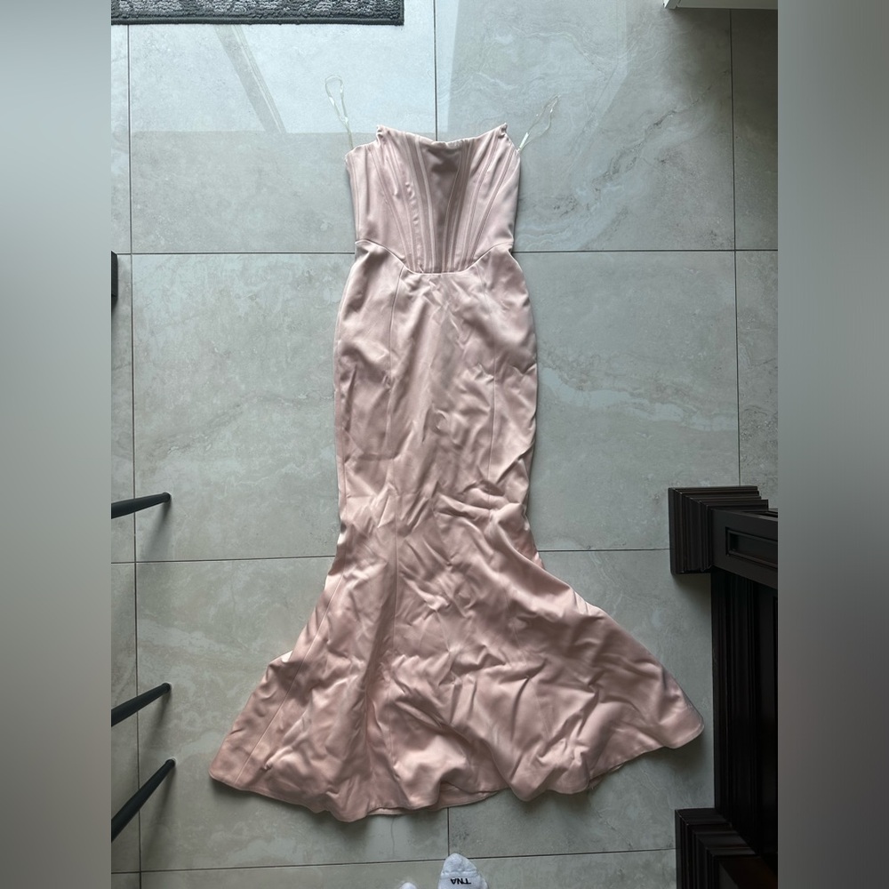 House of CB Blush Pink Strapless Corset Maxi Dress - Picture 2 of 4